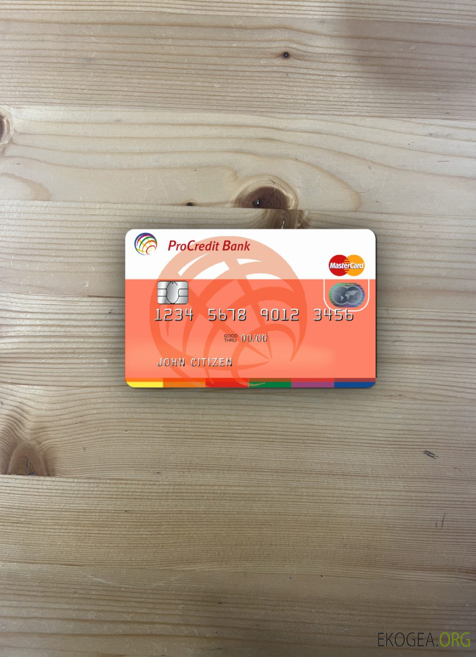 Moldavie ProCredit Bank MasterCard 1 photolook recto